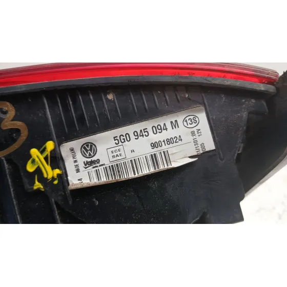 Piloto Trasero Derecho Interior para Volkswagen Golf Vii (5G1, Bq1, Be1, Be2)
