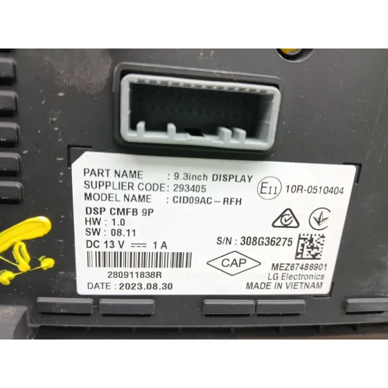 Pantalla Multifuncion para Renault Arkana I (Lcm_, Ldn_)