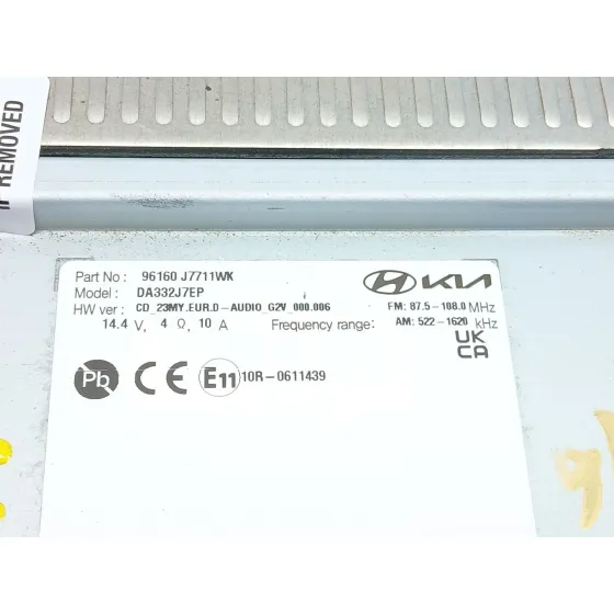 Sistema Audio / Radio Cd para Kia Ceed (Cd)