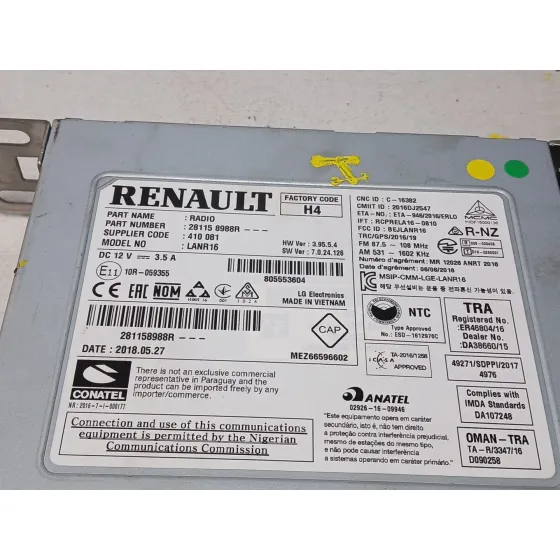 Modulo Electronico para Renault Megane Iv Sport Tourer (K9A/M/N_)