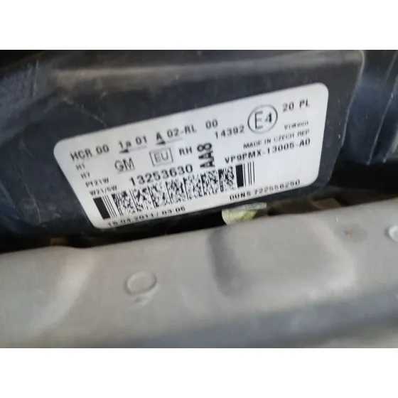 Faro Derecho para Opel Meriva B Monospace (S10)