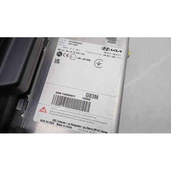 Sistema Audio / Radio Cd para Kia Picanto Iii (Ja)