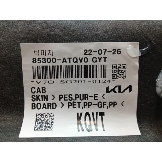 Techo Interior para Kia Niro Ii (Sg2)
