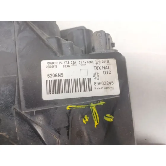 Faro Derecho para Peugeot 3008 I Monospace (0U_)