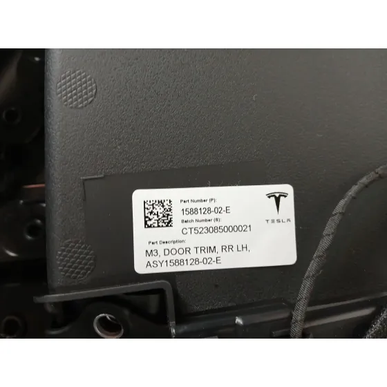 Guarnecido Puerta Trasera Izquierda para Tesla Model 3