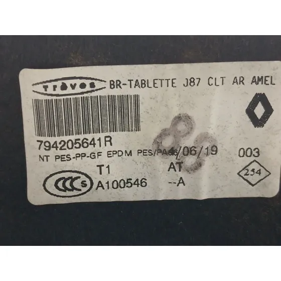 Bandeja Trasera para Renault Captur I (J5_, H5_)