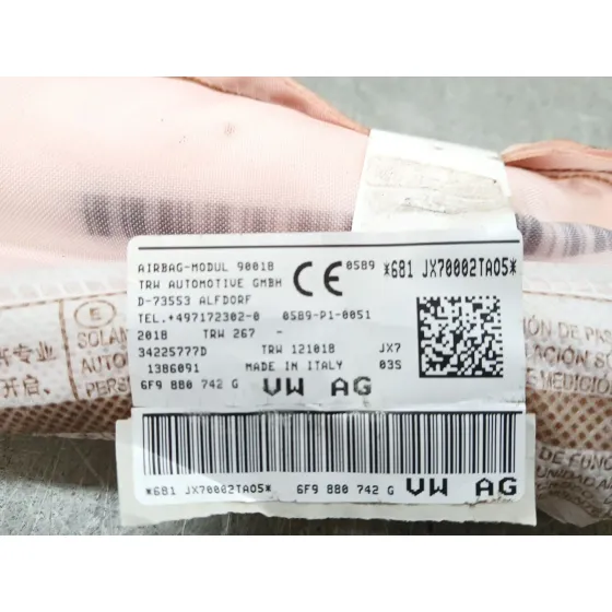 Airbag Cortina Delantero Derecho para Seat Arona (Kj7, Kjp)