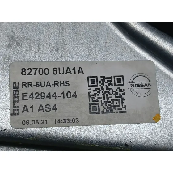 Elevalunas Trasero Derecho para Nissan Qashqai Iii (J12)