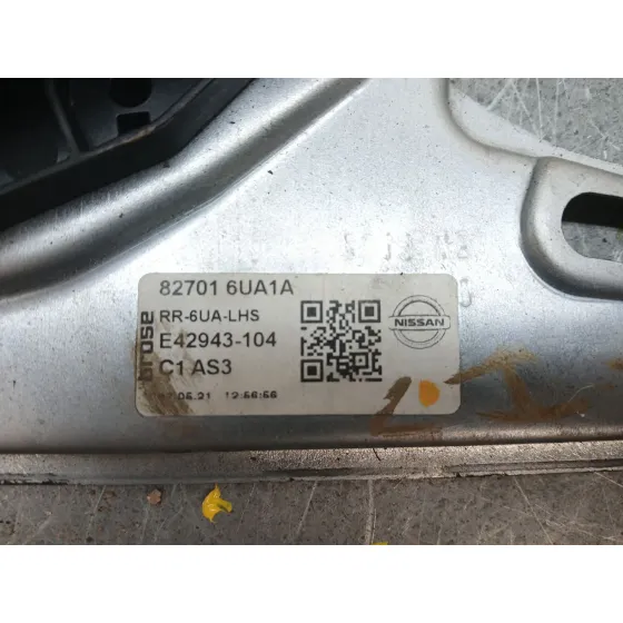 Elevalunas Trasero Izquierdo para Nissan Qashqai Iii (J12)