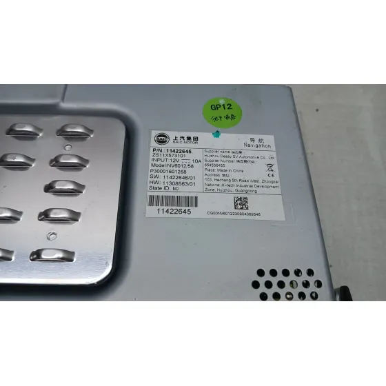 Pantalla Multifuncion para Mg Zs Suv (Azs1)