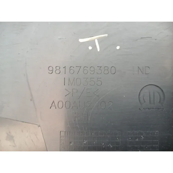 Puntera Paragolpes Trasera Derecha para Peugeot Partner Furgoneta/Monovolumen (K9)