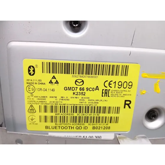 Pantalla Multifuncion para Mazda 6 Sedan (Gj, Gl)