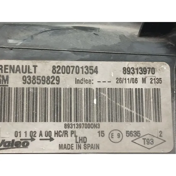 Faro Izquierdo para Nissan Primastar Furgoneta (X83)