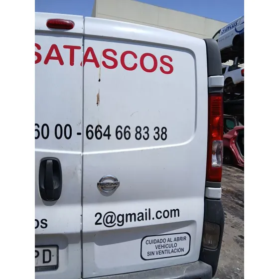 Puerta Trasera Derecha para Nissan Primastar Furgoneta (X83)