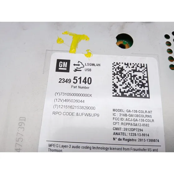 Sistema Audio / Radio Cd para Opel Astra J (P10)