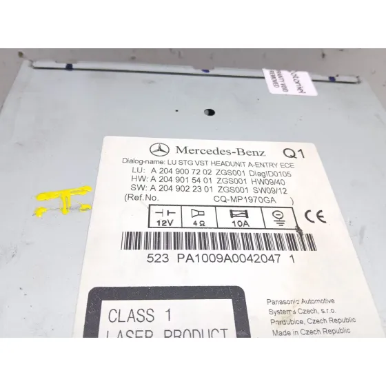 Sistema Audio / Radio Cd para Mercedes-Benz Clase C (W204)