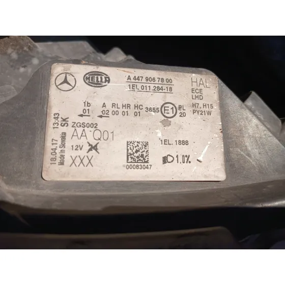 Faro Derecho para Mercedes-Benz Vito Furgoneta (W447)
