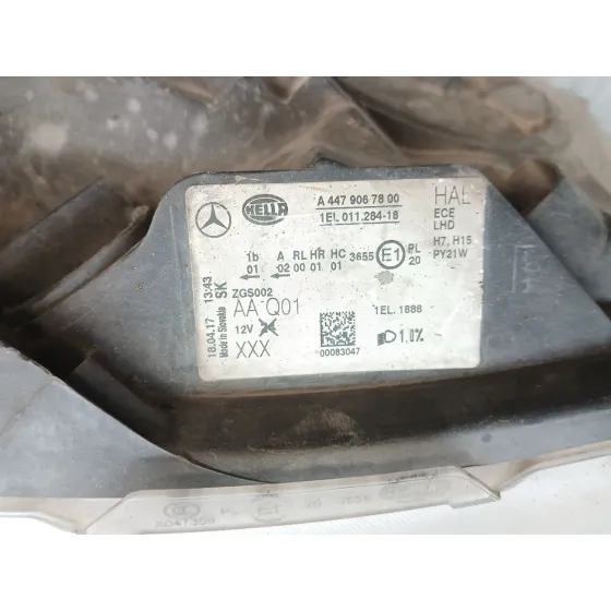 Faro Derecho para Mercedes-Benz Vito Furgoneta (W447)