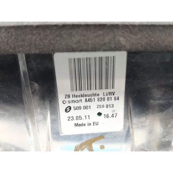 Piloto Trasero Izquierdo para Smart Fortwo Coupe (451)