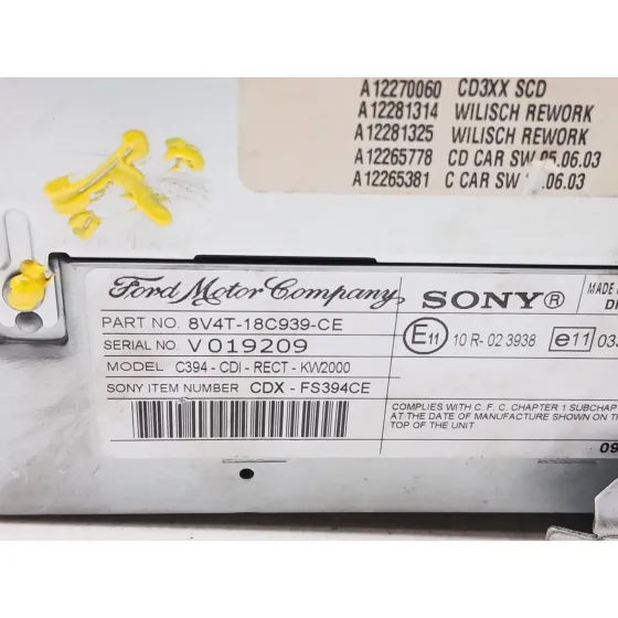 Sistema Audio / Radio Cd para Ford Kuga I