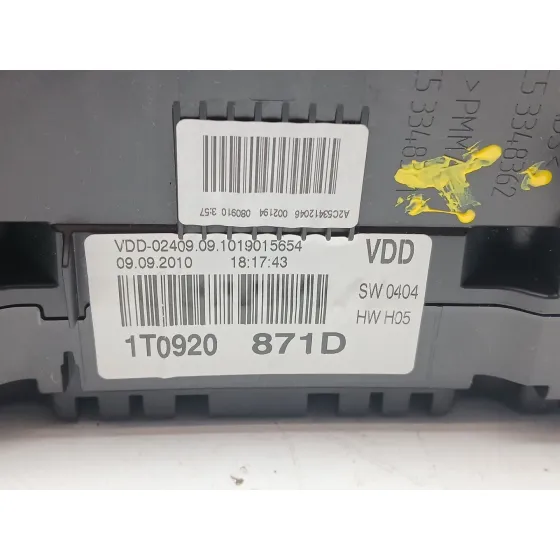 Cuadro Instrumentos para Volkswagen Touran (1T3)