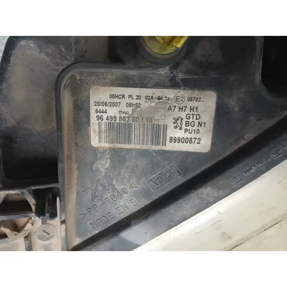 Faro Izquierdo para Peugeot 207 Sw (Wk_)