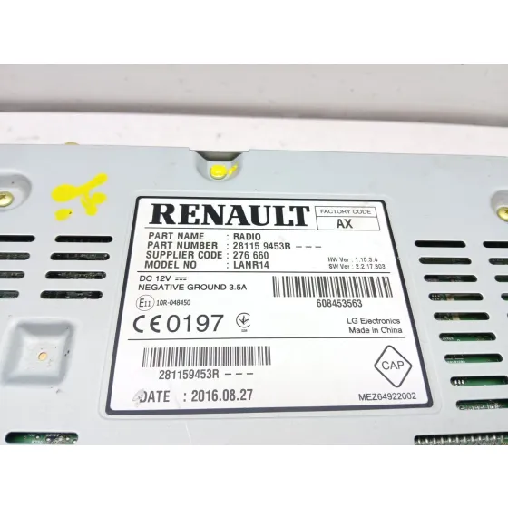 Sistema Audio / Radio Cd para Renault Talisman (Lp_)