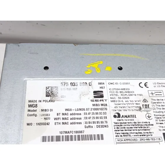 Sistema Navegacion Gps para Seat Arona (Kj7, Kjp)