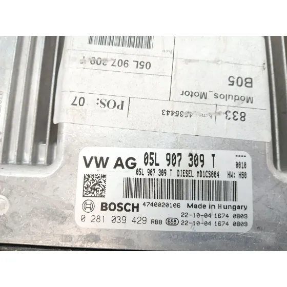 Centralita Motor Uce para Volkswagen T-Roc (A11, D11)