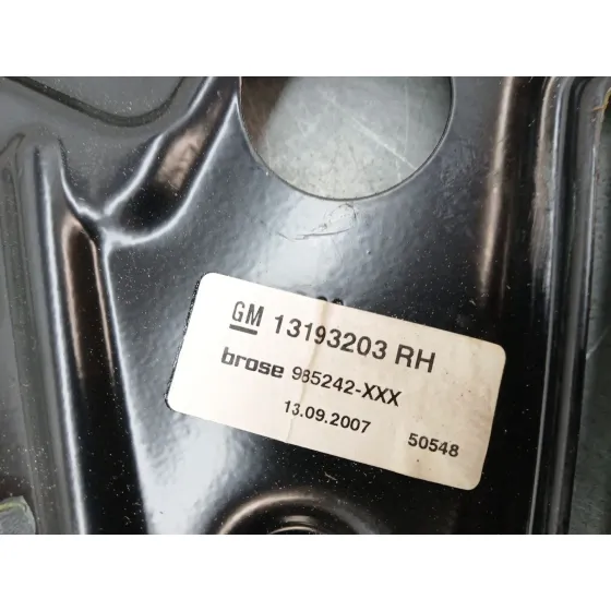 Elevalunas Trasero Derecho para Opel Astra H Twintop (A04)