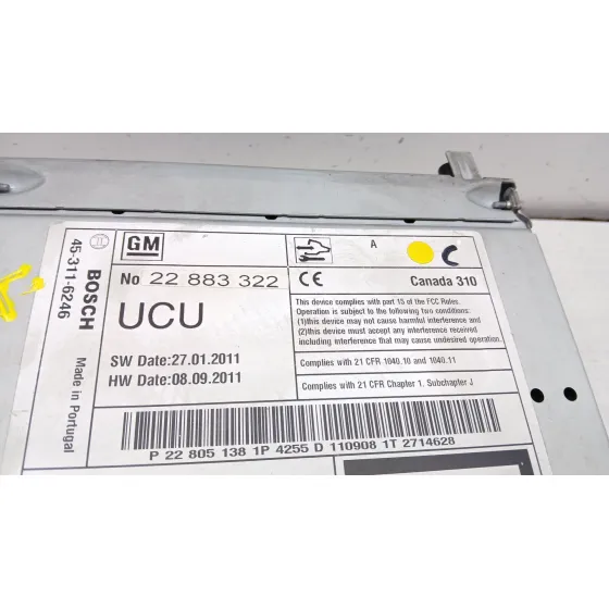 Sistema Navegacion Gps para Chevrolet Cruze (J300)
