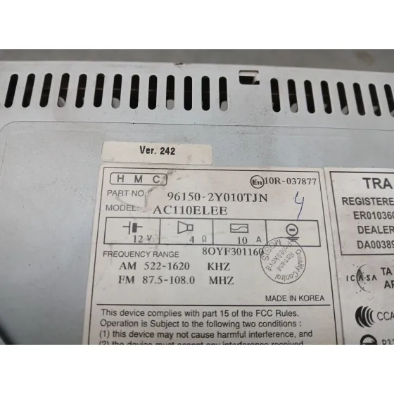 Sistema Audio / Radio Cd para Hyundai Ix35 (Lm, El, Elh)