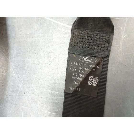 Cinturon Seguridad Trasero Derecho para Ford Fiesta Vii (Hj, Hf)