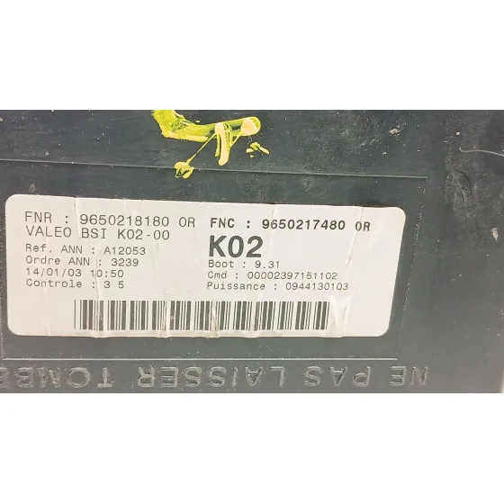 Centralita Bsi para Peugeot 307 (3A/C)