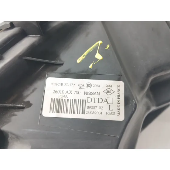 Faro Derecho para Nissan Micra Iii (K12)