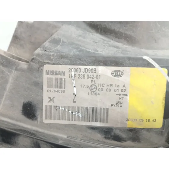 Faro Izquierdo para Nissan Qashqai I (J10, Nj10)