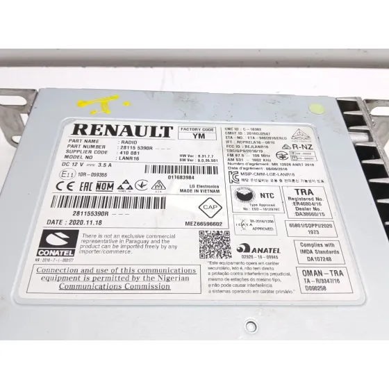 Sistema Audio / Radio Cd para Renault Kadjar (Ha_, Hl_)