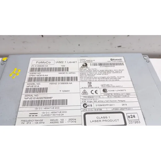 Sistema Audio / Radio Cd para Volvo V60 I (155)