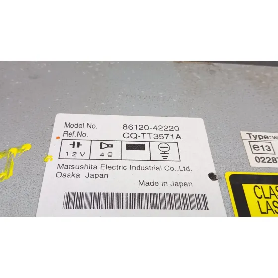 Sistema Audio / Radio Cd para Toyota Rav 4 (A3)