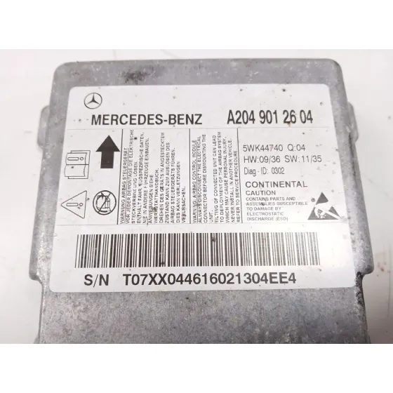 Centralita Airbag para Mercedes-Benz Clase C (W204)