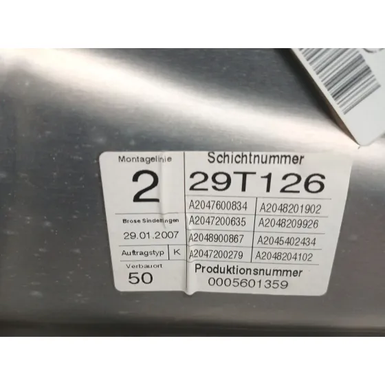 Elevalunas Delantero Derecho para Mercedes-Benz Clase C (W204)