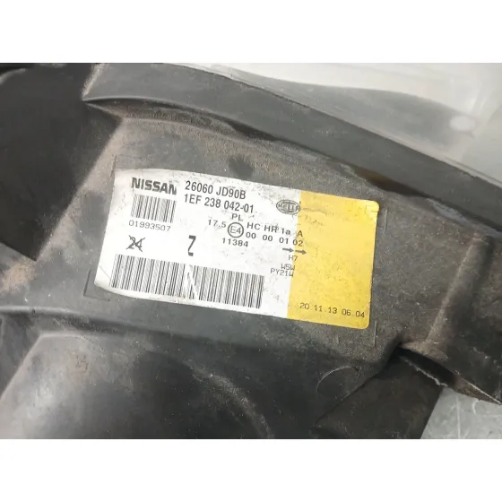 Faro Izquierdo para Nissan Qashqai I (J10, Nj10)