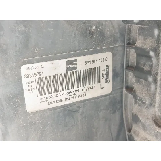 Faro Izquierdo para Seat Altea (5P1)