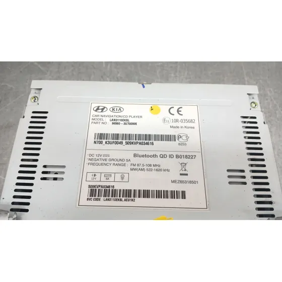 Sistema Audio / Radio Cd para Kia Sportage Iv (Ql, Qle)