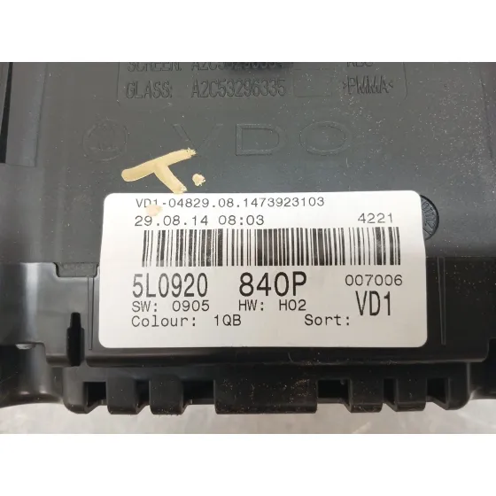 Cuadro Instrumentos para Skoda Yeti (5L)