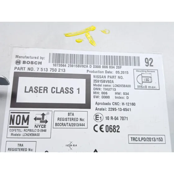 Sistema Audio / Radio Cd para Nissan Juke (F15)
