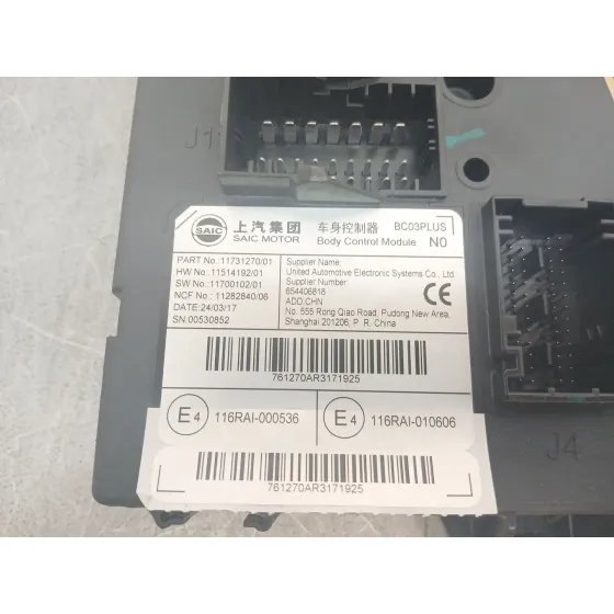 Modulo Electronico para Mg Mg 3 1.5 Hybrid (2024 - 0) 1498Ccm 75Kw