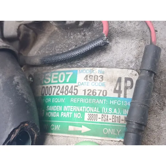 Compresor Aire Acondicionado para Honda Civic Viii Hatchback (Fn, Fk)