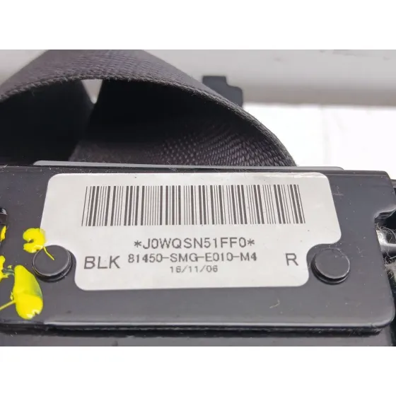 Cinturon Seguridad Delantero Derecho para Honda Civic Viii Hatchback (Fn, Fk)