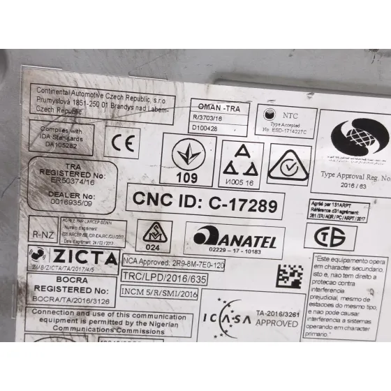 Sistema Audio / Radio Cd para Peugeot 3008 Ii Suv (Mc_, Mr_, Mj_, M4_)